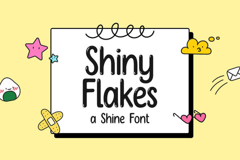 Shiny Flakes - a Shine Font Font nhfonts 