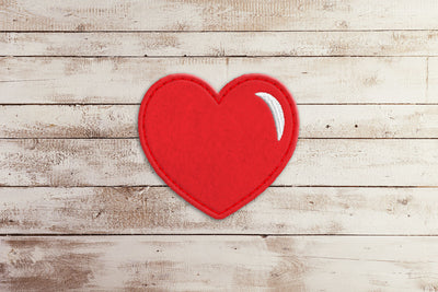 Shiny Heart ITH Feltie Embroidery File Embroidery/Applique DESIGNS Risa Rocks It 