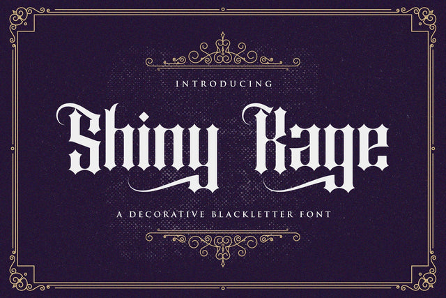 Shiny Kage - Blackletter Font Font StringLabs 