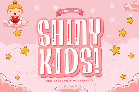 Shiny Kids - Playful Display Font Font StringLabs 
