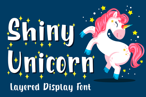 Shiny Unicorn - Display Font Font Attype studio 