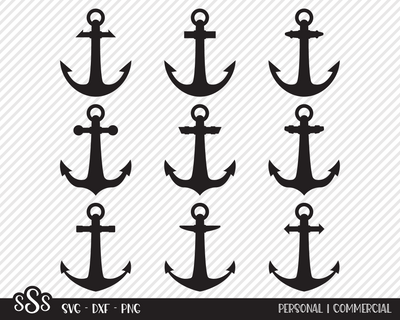 Ship Captain Anchor Bundle | Outdoor SVG SVG Texas Southern Cuts 