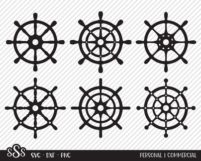 Ship Captain Wheel Bundle | Outdoor SVG SVG Texas Southern Cuts 