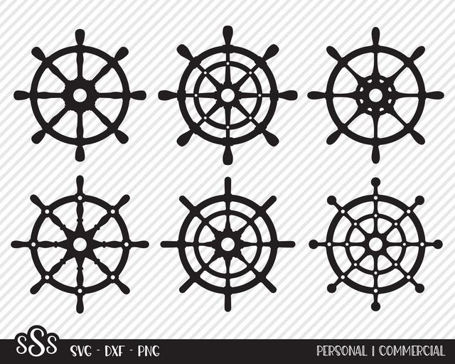 Ship Captain Wheel Bundle | Outdoor SVG SVG Texas Southern Cuts 
