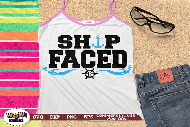 Ship Faced svg, Summer svg, Beach svg, Png, Dxf SVG Wowsvgstudio 