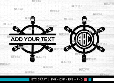 Ship Wheel Mnogram SVG, Split Mnogram SVG, Captains Wheel Svg, Ship Steering Wheel Svg, Wheel Marine Icon Svg, Wheel Marine Svg, Ship Wheel SVG ETC Craft 