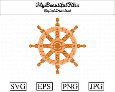Ship Wheel - pirates SVG MyBeautifulFiles 