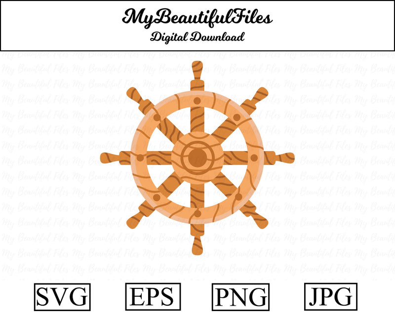Ship Wheel - pirates SVG MyBeautifulFiles 