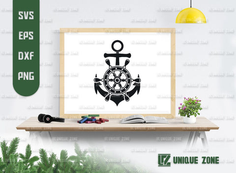 Ship Wheel SVG Bundle, Nautical Wheel Svg, Steering Wheel Svg, Anchor With Wheel Svg, Boat Steering Svg, Captains Wheel Svg, SVG Unique Zone 