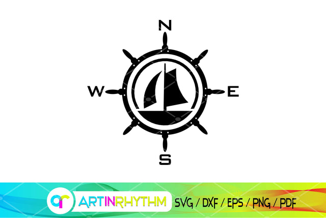 Ship Wheel SVG, Nautical SVG, Anchor SVG, Compass SVG, Ship SVG SVG Artinrhythm shop 