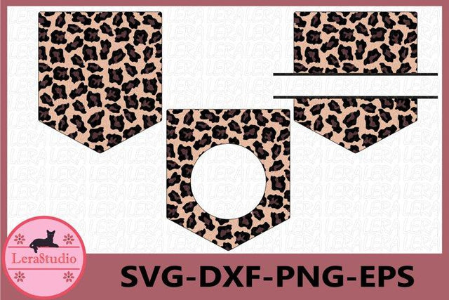 Shirt Pocket leopard Svg SVG Lerastudio 