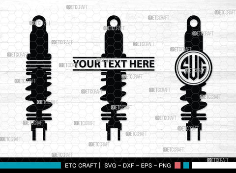 Shock Absorbers Monogram, Shock Absorbers silhouette, Shock Absorbers SVG Cut Files, Mechanic Svg, Mechanic Engine Silhouette, Automobile Svg, SB00088 SVG ETC Craft 