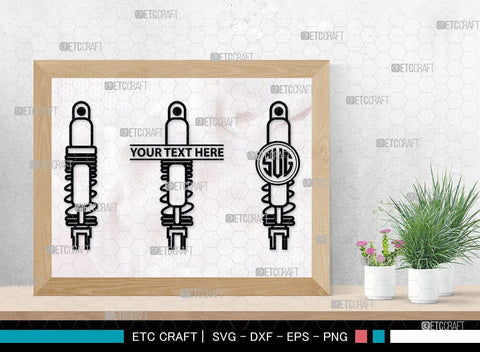 Shock Absorbers Monogram, Shock Absorbers silhouette, Shock Absorbers SVG Cut Files, Mechanic Svg, Mechanic Engine Silhouette, Automobile Svg, SB00088 SVG ETC Craft 