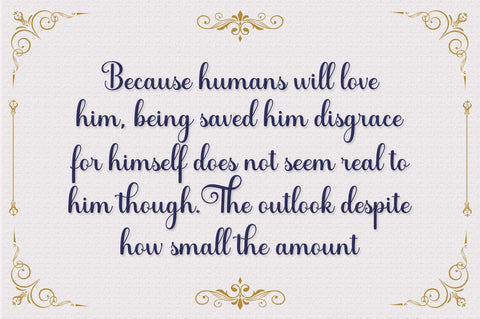 Shocking Script Font Suza Studio 