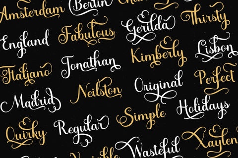 Shocking Script Font Suza Studio 