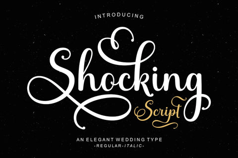 Shocking Script Font Suza Studio 