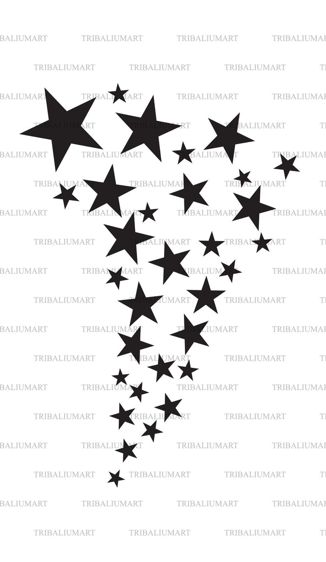Shooting stars SVG TribaliumArtSF 