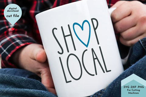 Shop Local - Small Business SVG SVG Lettershapes 