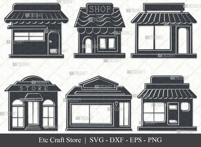 Shop SVG, Shop Silhouette, Super Shop Svg, Market Svg, Store Svg, Buildings Shop Svg, Small Shop Svg, Shop Bundle SVG ETC Craft 