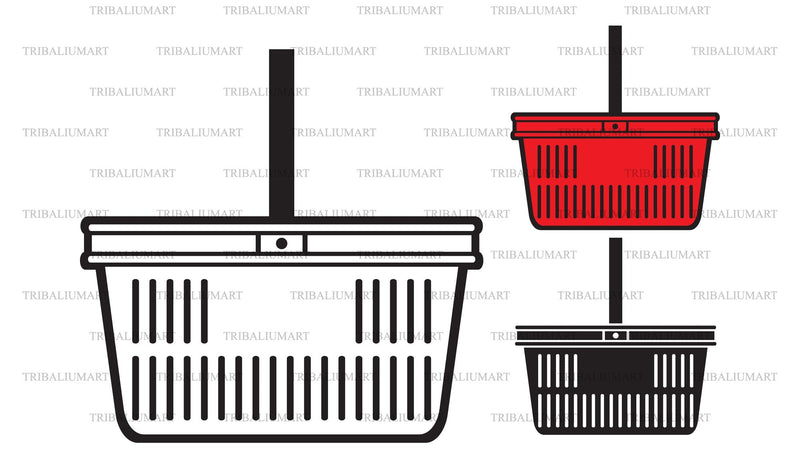 Shopping basket SVG TribaliumArtSF 