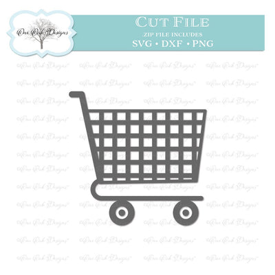 Shopping Cart SVG One Oak Designs 