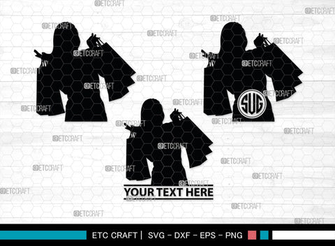 Shopping Girl Monogram, Shopping Girl Silhouette, Shopping Girl SVG, Sexy Girl Svg, Fashion Girl Svg, SB00405 SVG ETC Craft 