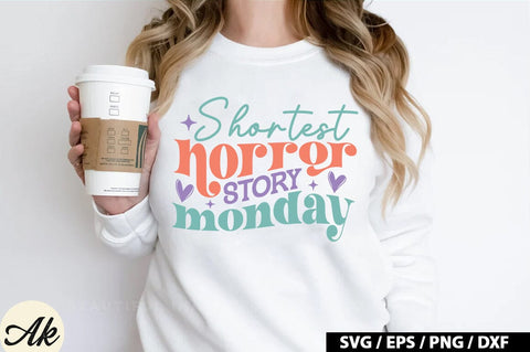 Shortest horror story monday Retro SVG SVG akazaddesign 