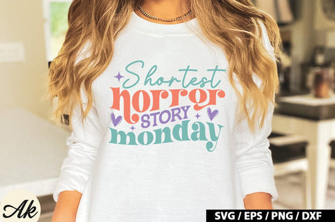 Shortest horror story monday Retro SVG SVG akazaddesign 