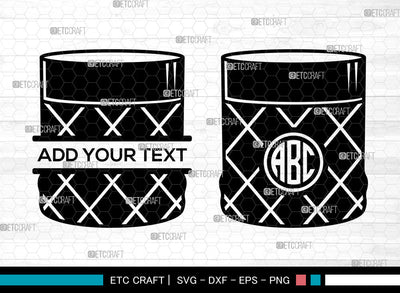 Shot Glass Monogram SVG, Alcohol Glass Svg, Glasses Svg, Split Monogram Svg, Drinking Glass Svg, Shotglass Svg SVG ETC Craft 
