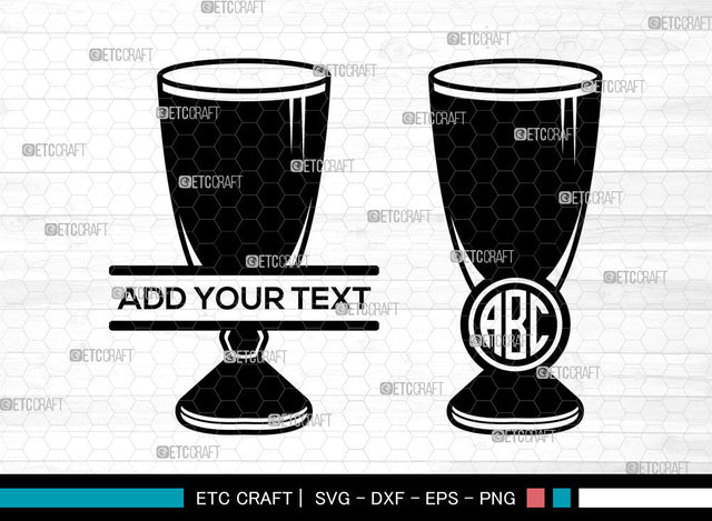 Shot Glass Monogram SVG, Alcohol Glass Svg, Glasses Svg, Split Monogram Svg, Drinking Glass Svg, Shotglass Svg SVG ETC Craft 