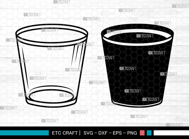 Shot Glass SVG, Alcohol Glass Svg, Glasses Svg, Wine Glass Svg, Drinking Glass Svg, Shotglass Svg SVG ETC Craft 