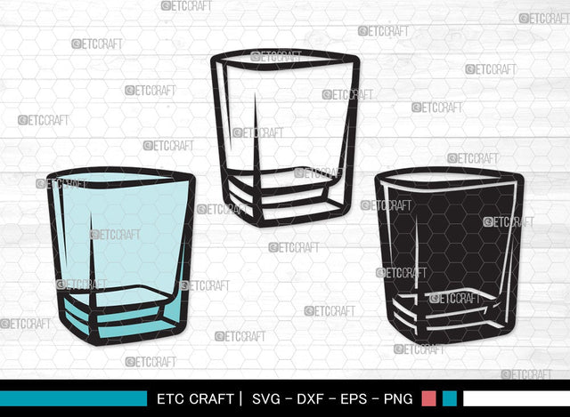 Shot Glass SVG | Alcohol Glass Svg | Whiskey Glass Svg | Tequila Svg | Drink Glass Bundle | Vodka Glass | Shot Glass Clipart SVG ETC Craft 