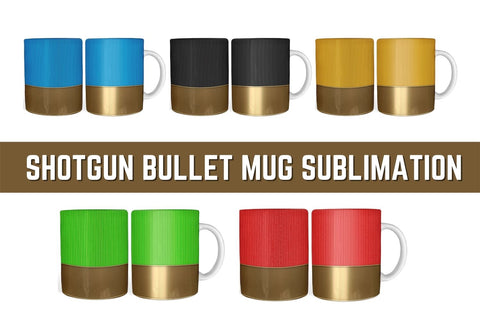 Shotgun Bullet Mug Sublimation Sublimation SvgOcean 
