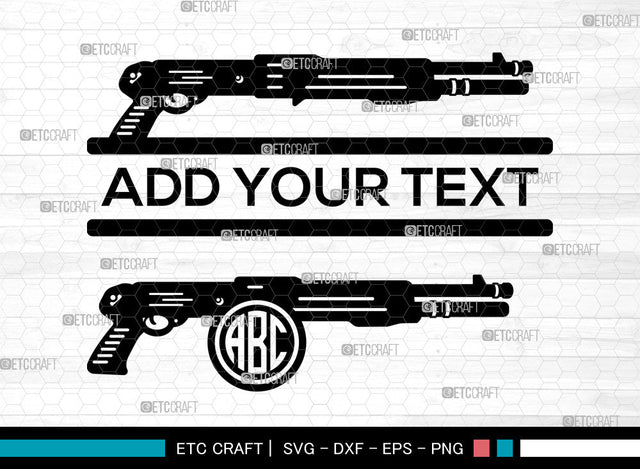 Shotgun Monogram SVG, Shotgun SVG, Circle Monogram Svg, Pistol Svg, Riot Shotgun Svg, Tactical Shotgun Svg, Shotgun SVG ETC Craft 