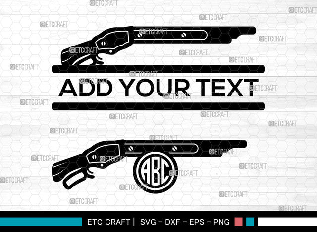 Shotgun Monogram SVG, Shotgun SVG, Circle Monogram Svg, Pistol Svg, Riot Shotgun Svg, Tactical Shotgun Svg, Shotgun SVG ETC Craft 