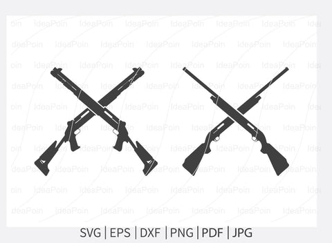 Shotgun svg, Hunting Logo, Shotgun Clipart, Shotgun Bundle, Shotgun Silhouette SVG Dinvect 