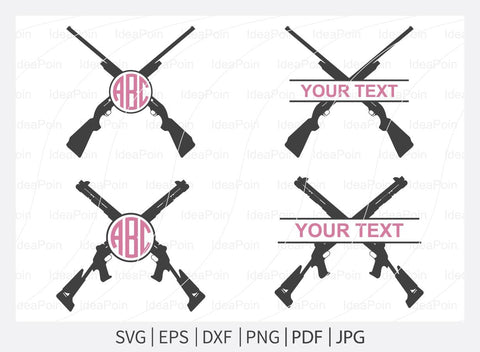 Shotgun svg, Hunting Logo, Shotgun Clipart, Shotgun Bundle, Shotgun Silhouette SVG Dinvect 