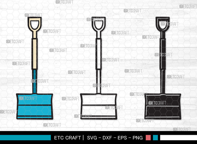 Shovel Clipart SVG | Gardening Svg | Miner Shovel Svg | Garden Spade Svg | Farm Svg | Miner Pick Svg | Shovel Clipart SVG ETC Craft 