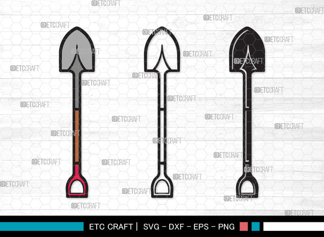 Shovel Clipart SVG | Gardening Svg | Miner Shovel Svg | Garden Spade Svg | Farm Svg | Miner Pick Svg | Shovel Clipart SVG ETC Craft 