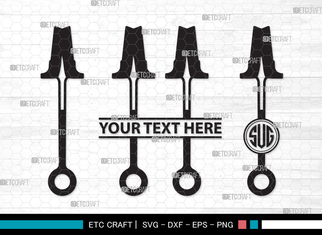 Shovel Monogram SVG | Gardening Svg | Miner Shovel Svg | Garden Spade Svg | Farm Svg | Miner Pick Svg | Shovel Monogram SVG ETC Craft 