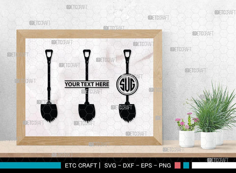 Shovel Silhouette, Shovel SVG Cut Files, Farm Svg, Miner Pick Svg, SB00090 SVG ETC Craft 