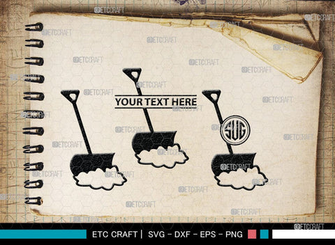 Shovel Silhouette, Shovel SVG Cut Files, Farm Svg, Miner Pick Svg, SB00090 SVG ETC Craft 