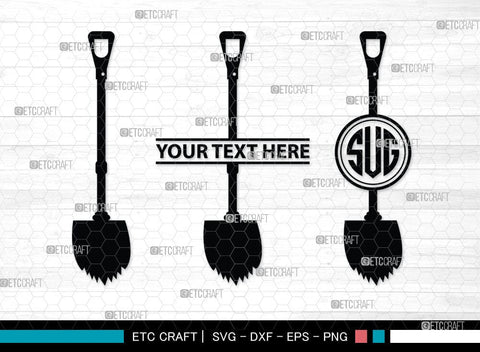 Shovel Silhouette, Shovel SVG Cut Files, Farm Svg, Miner Pick Svg, SB00090 SVG ETC Craft 