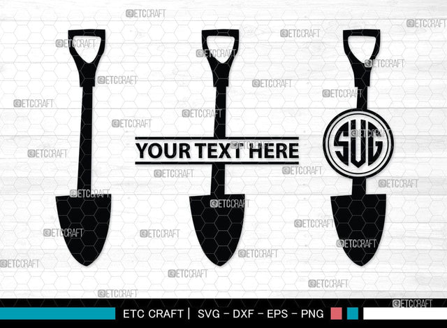 Shovel Silhouette, Shovel SVG Cut Files, Farm Svg, Miner Pick Svg, SB00090 SVG ETC Craft 