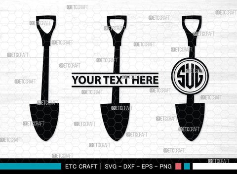 Shovel Silhouette, Shovel SVG Cut Files, Farm Svg, Miner Pick Svg, SB00090 SVG ETC Craft 