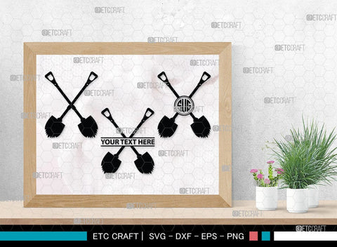 Shovel Silhouette, Shovel SVG Cut Files, Farm Svg, Miner Pick Svg, SB00090 SVG ETC Craft 