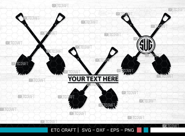 Shovel Silhouette, Shovel SVG Cut Files, Farm Svg, Miner Pick Svg, SB00090 SVG ETC Craft 
