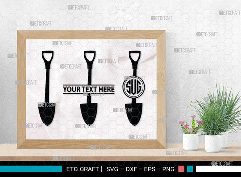 Shovel Silhouette, Shovel SVG Cut Files, Farm Svg, Miner Pick Svg, SB00090 SVG ETC Craft 