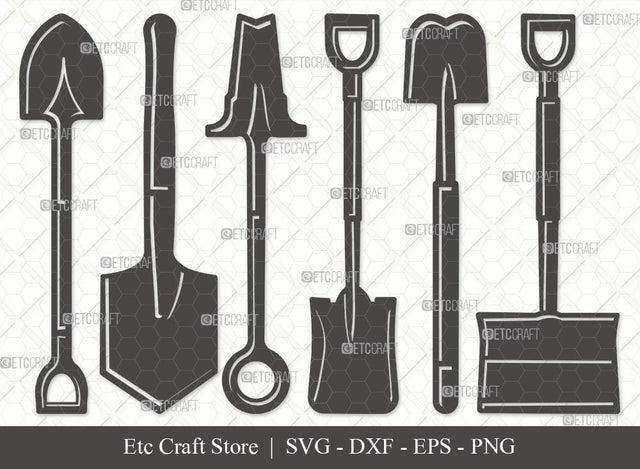 Shovel Silhouette SVG Cut File | Gardening Svg | Miner Shovel Svg | Garden Spade Svg | Farm Svg | Miner Pick Svg | Shovel Svg Bundle SVG ETC Craft 
