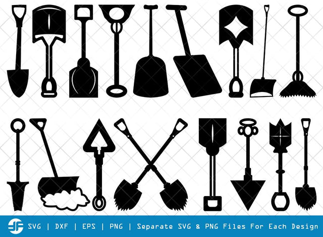 Shovel SVG Cut Files | Miner Pick Shovel Silhouette Bundle | Farm Svg | Pick Svg SVG ETC Craft 